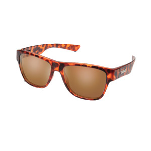 Suncloud Redondo Sunglasses Polarized in Matte Tortoise with Brown